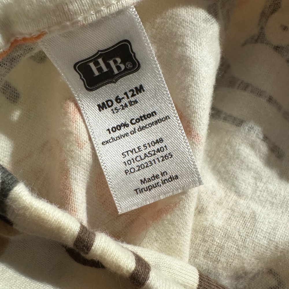 Hudson Baby Woodland Sleep Sack Cream Brown Orange - Picture 7 of 10